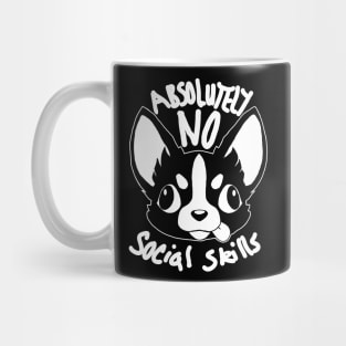 White Lines No Social Skills Mug